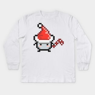 Grey Christmas Junimo Kids Long Sleeve T-Shirt